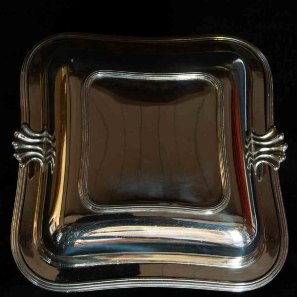 silver plated serving dish